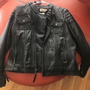 Black xl Micheal Kors leather Jacket