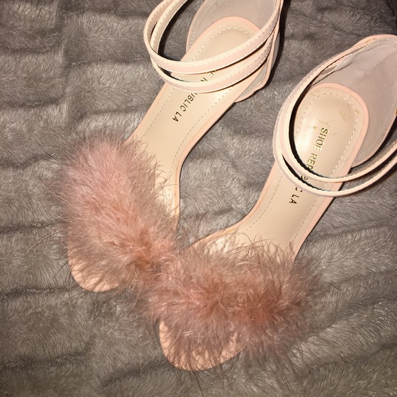 Shoe Republic LA Shoes - Fur heels🐰