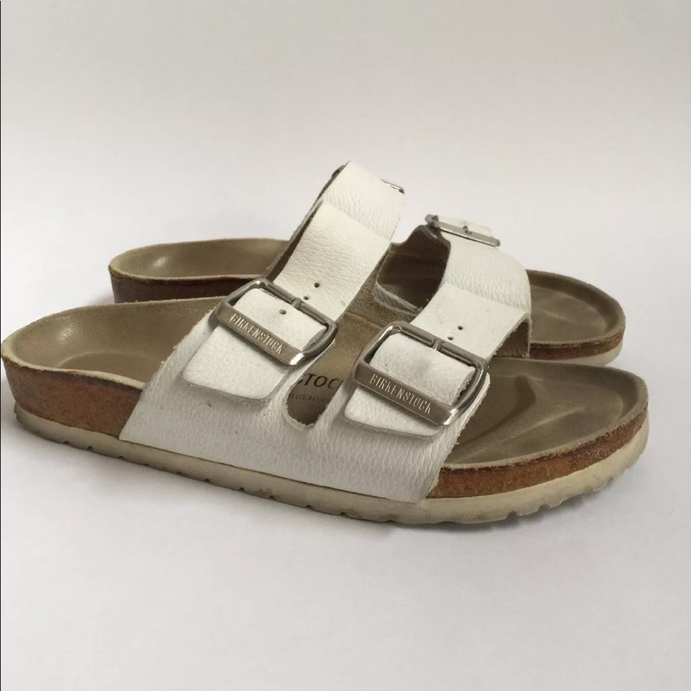 Birkenstocks white size 37 euro Arizona style