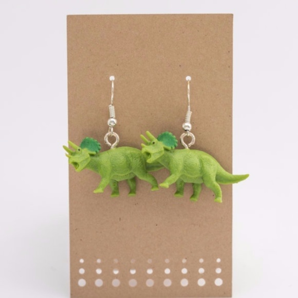 Unspeakable Treasures Jewelry - Last One! Triceratops Earrings