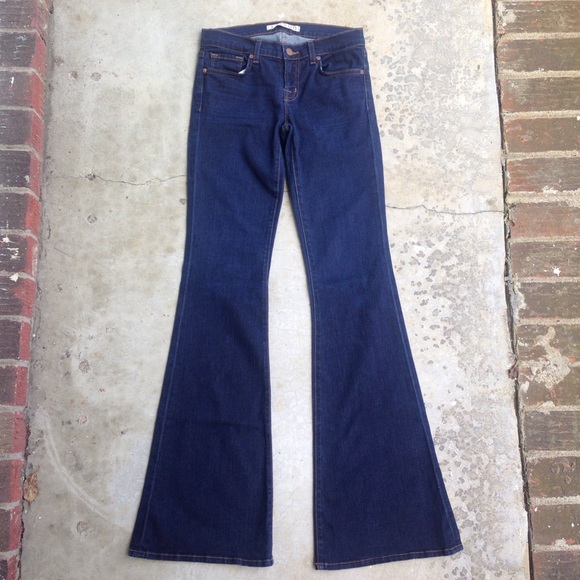 💸SOLD💸J Brand Babe jeans wide leg flare dark - Picture 2 of 8