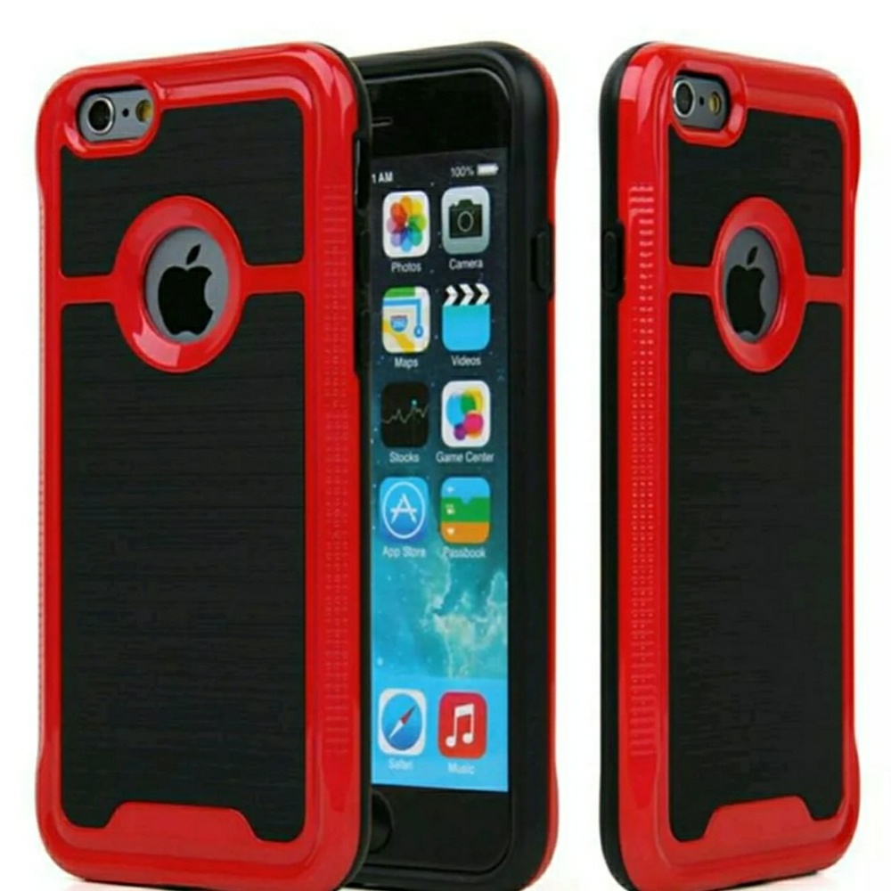 Iphone red and black phone case
