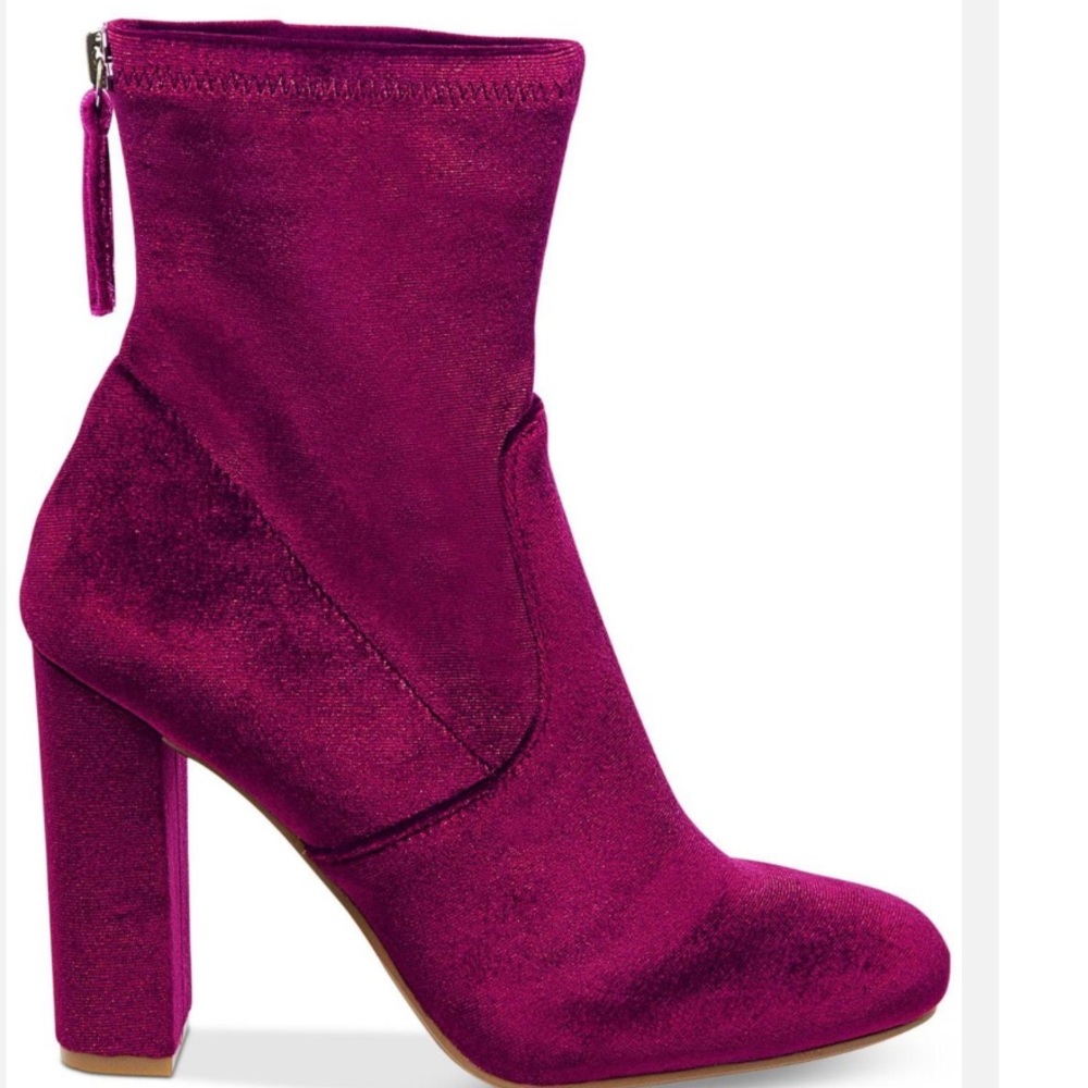SALE❗️🆕 Burgundy Velvet Booties_6