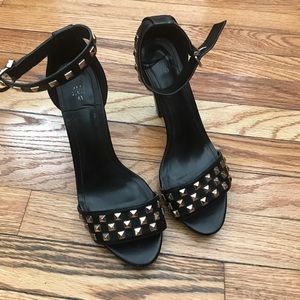 H&M | Black Studded Heeled Sandal