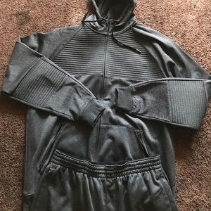 Moto denim jogger set .