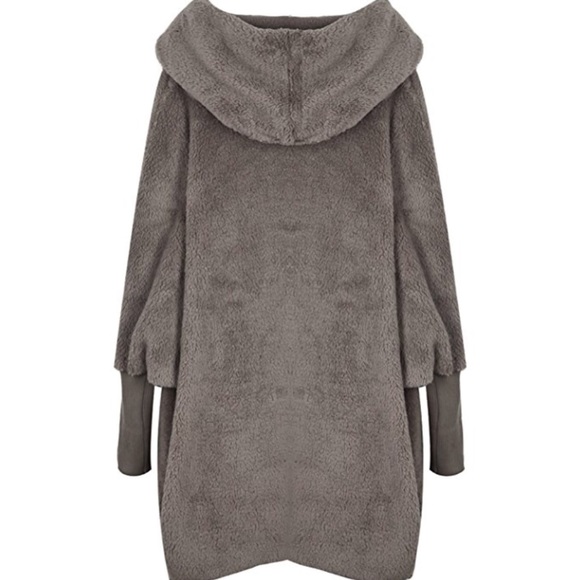 🌟NWT Hooded Faux Fur Cardigan Coat🌟 - Picture 7 of 8