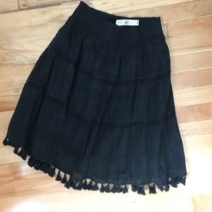 NWT Loft tasseled skirt