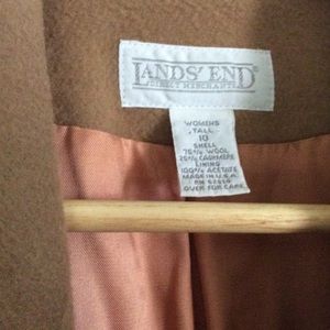 LANDS END cashmere blend blazer