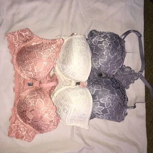 Push up bras.
