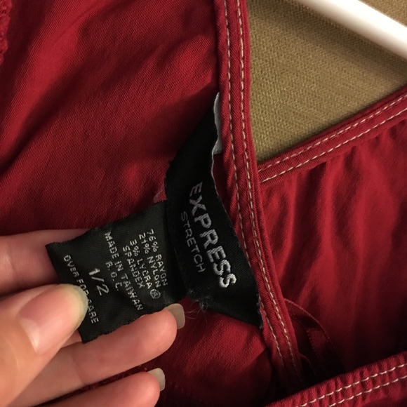 Red Stretch Sheath Dress - Picture 4 of 4