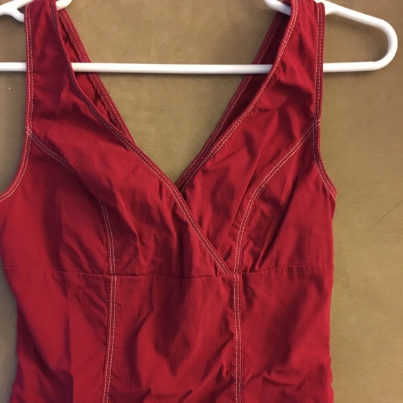 Red Stretch Sheath Dress - Picture 2 of 4