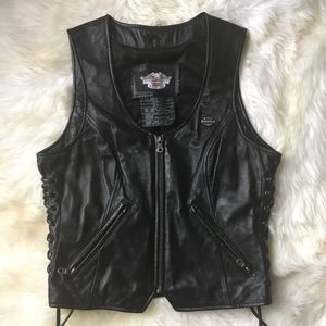 Harley Davidson // Leather Motorcycle Vest