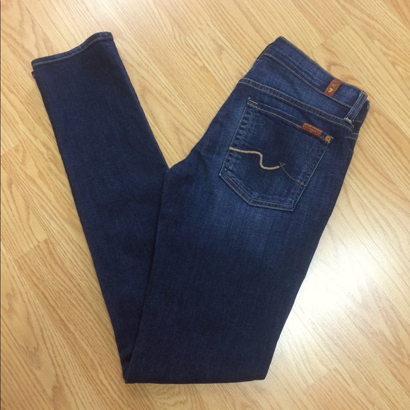 28 x 34.25" 7 for all Mankind Roxanne jeans - Picture 2 of 4