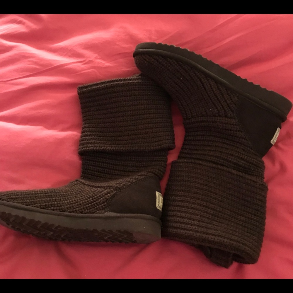 UGG Brown Sweater Boots