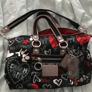 Coach Poppy Handbag with Shoulder Strap