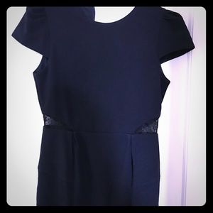 Mini dress with Lace inserts