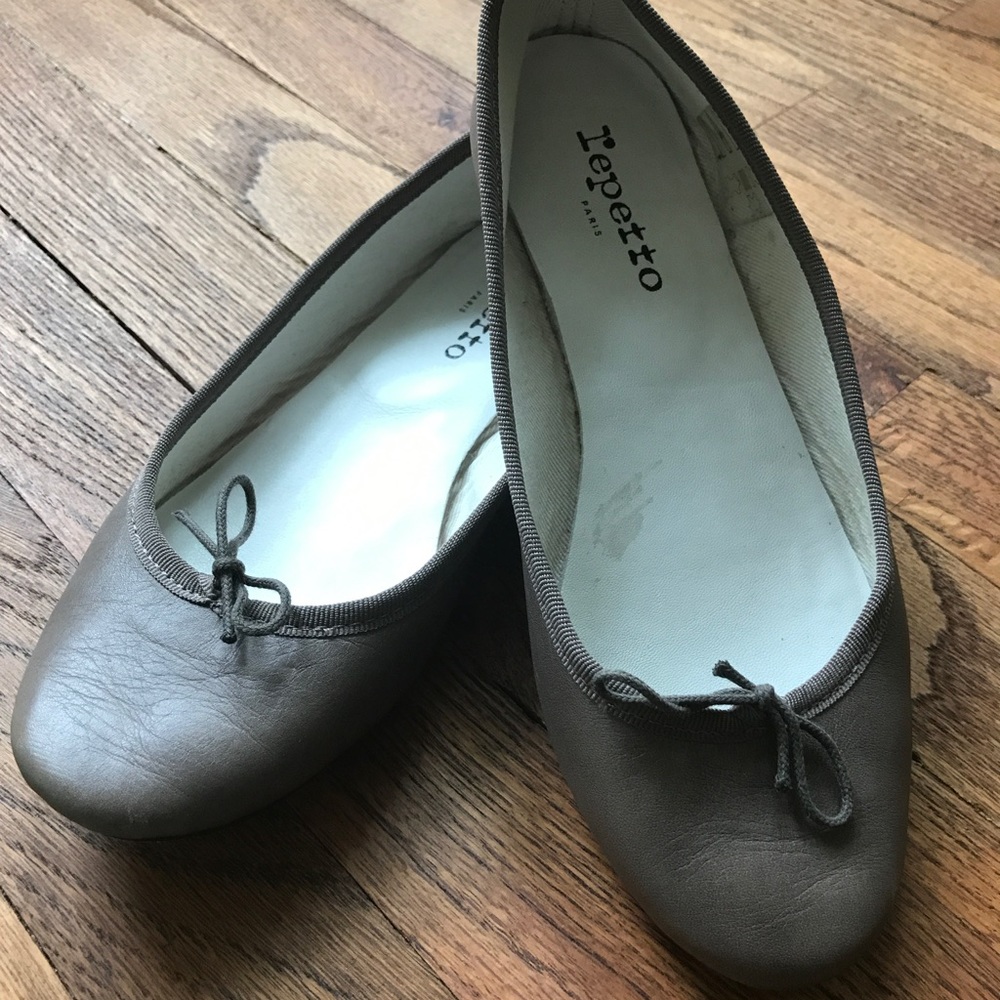 Taupe Repetto Flats