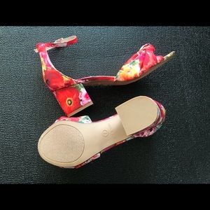 Betsy Johnson Ivee Floral Heeled Sandals