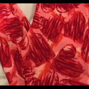 LulaRoe Valentine Scribble Hearts OS