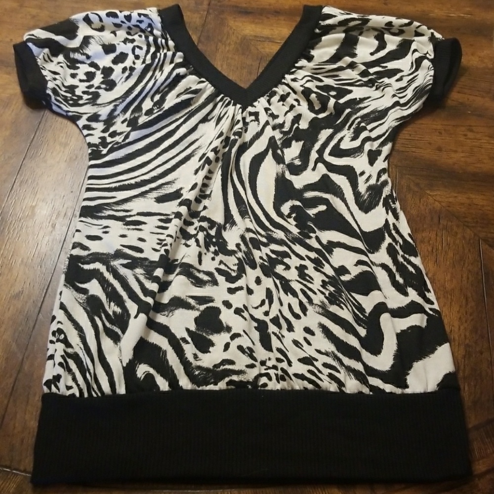 Rue 21 zebra blouse