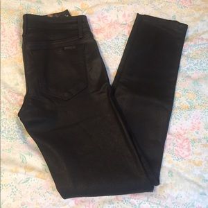 Joe’s Jeans coated/waxed Vixen Ankle skinny jeans