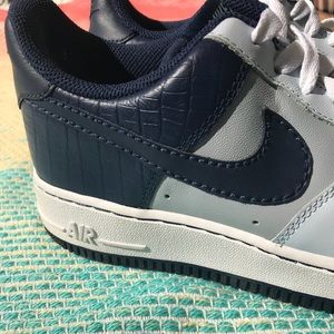 Navy Print Nike Air Force 1