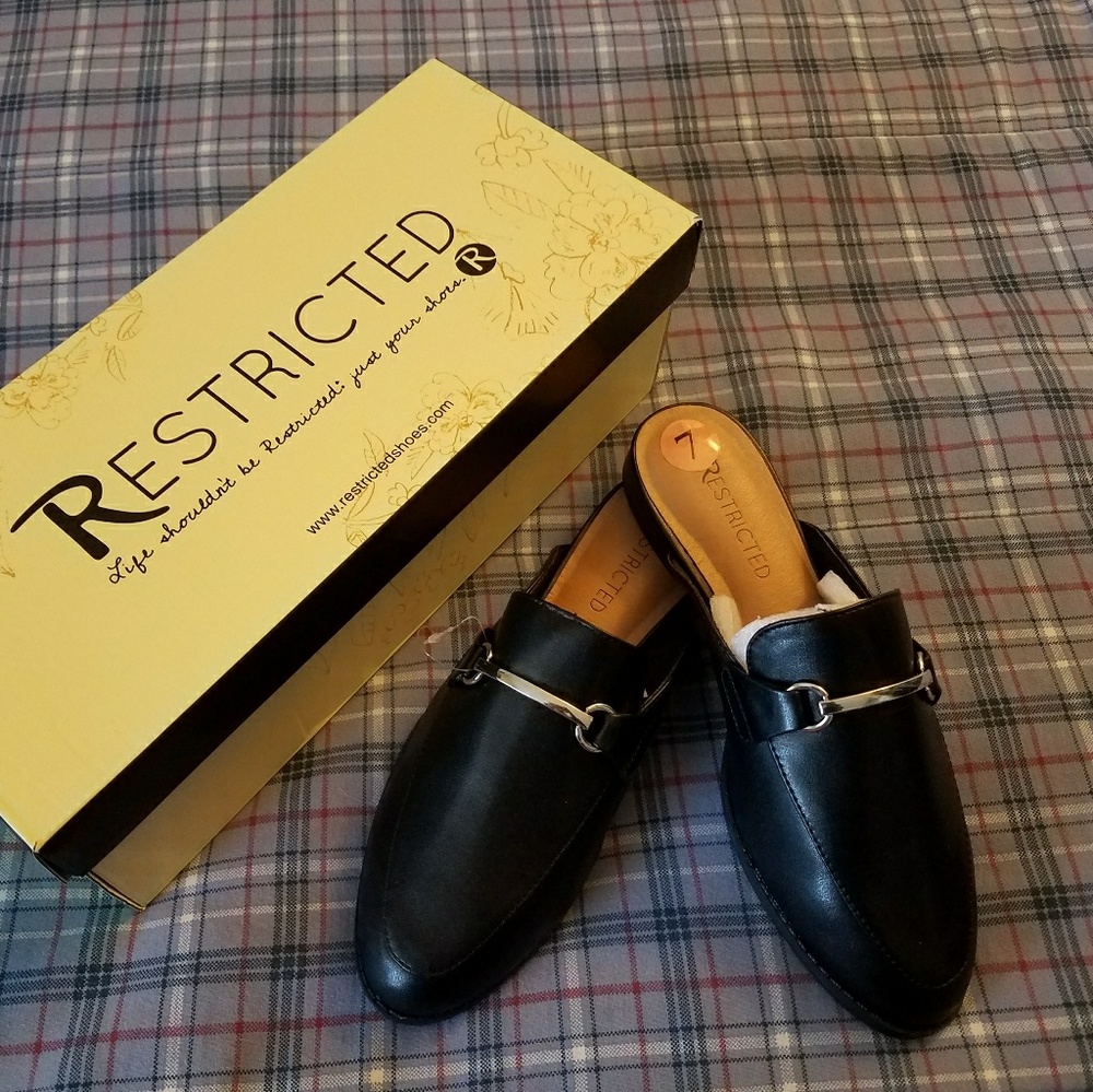 Brand new black slip on