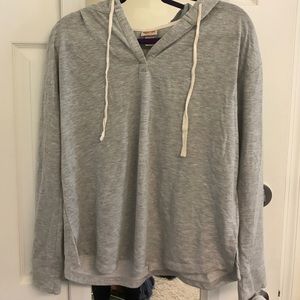 Grey Pullover with Hood