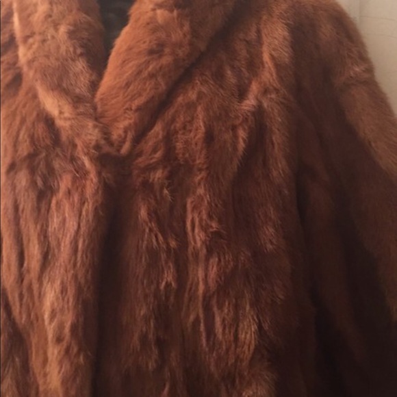Vintage brown fur coat S/M - Picture 5 of 8