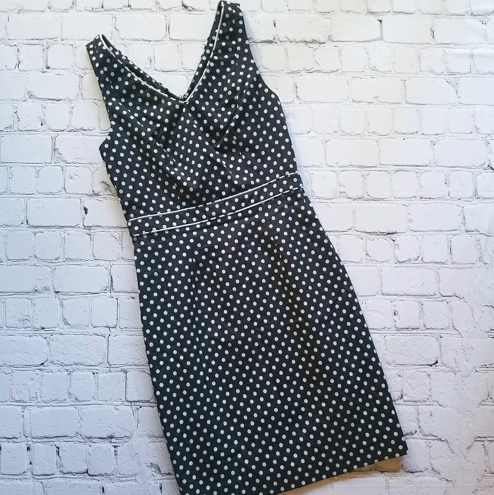 The Limited Navy Blue Polka Dot Dress Sz 0