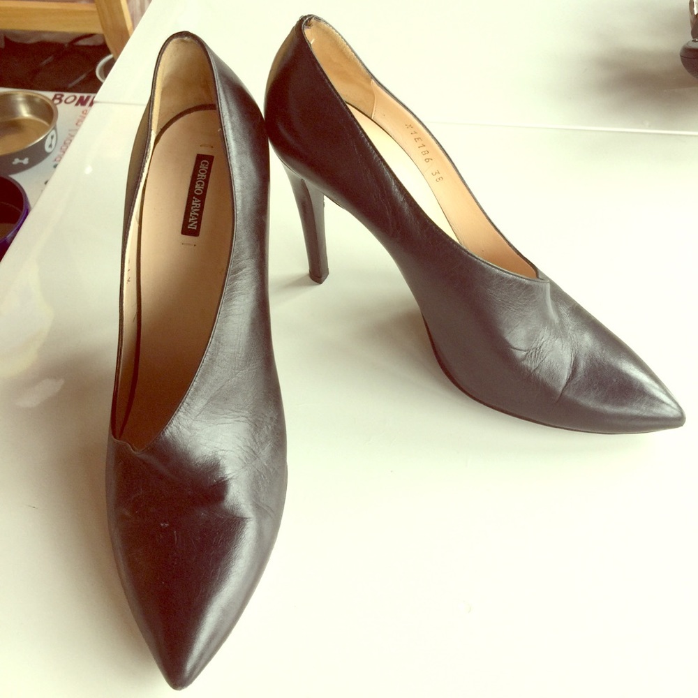 Giorgio Armani Black Heels
