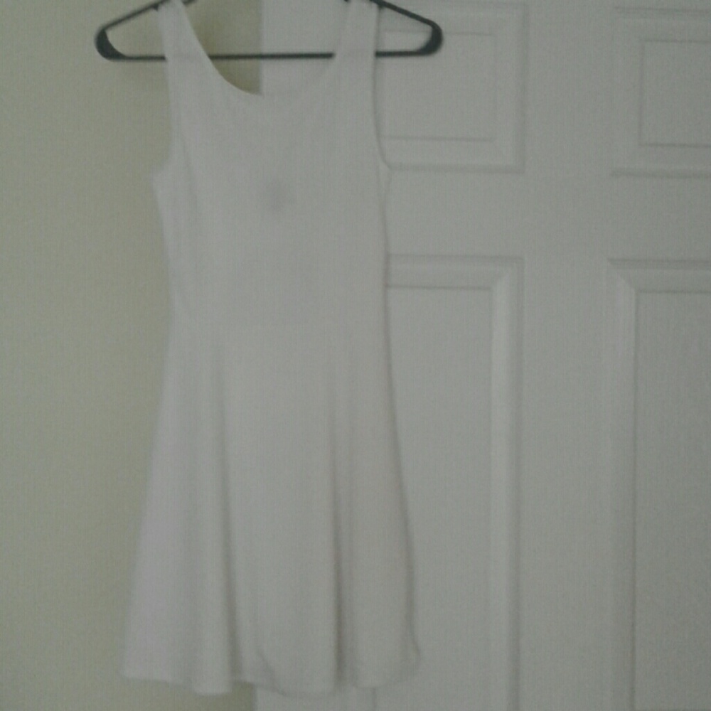 White dress. Plain simple cute