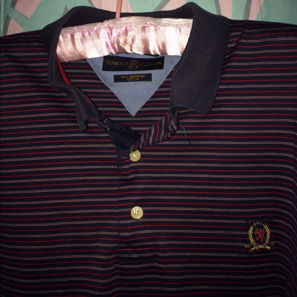 sale Tommy Hilfiger striped Golf polo xl - Picture 2 of 6