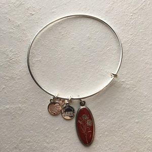 Carnation Alex and Ani bracelet