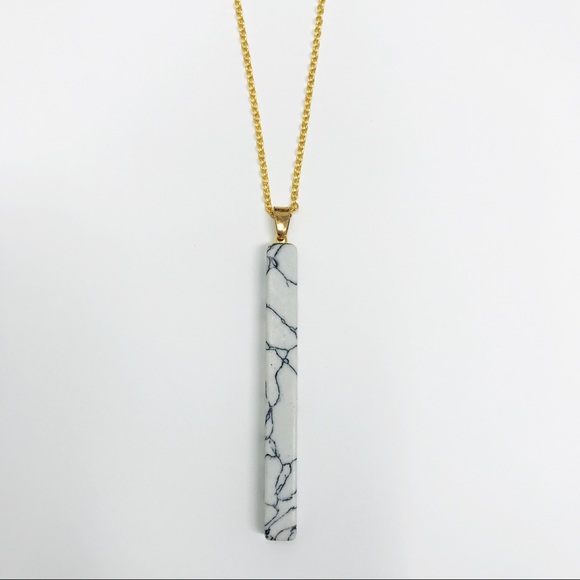 | MARBLE PENDANT NECKLACE | - Picture 3 of 6