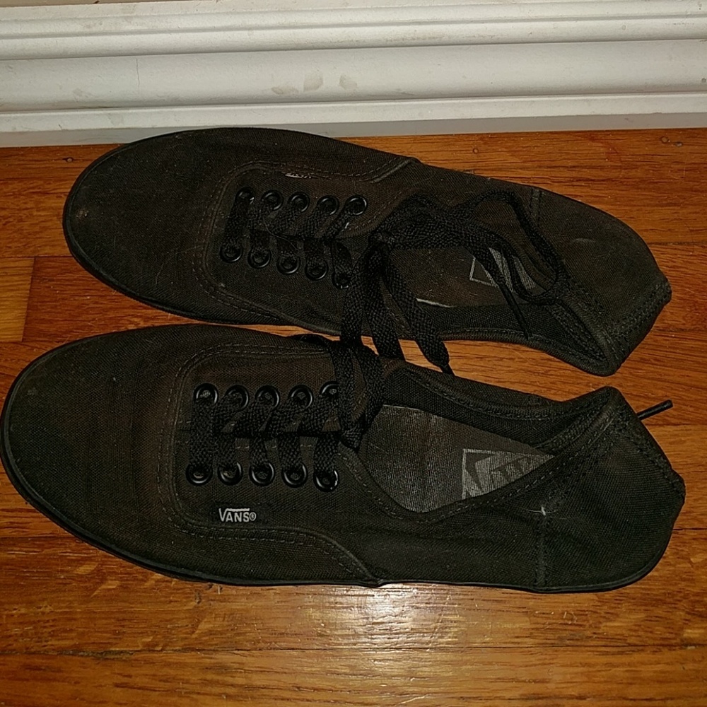 Vans black shoes