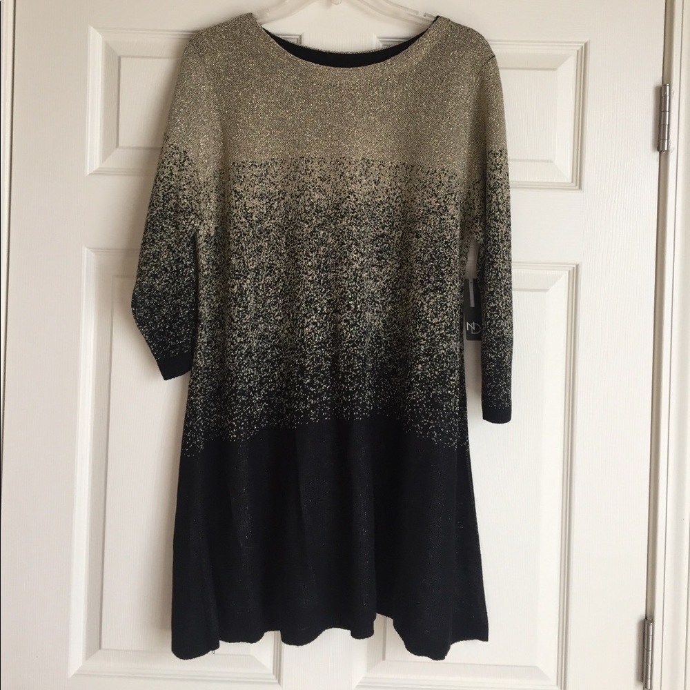 Black and gold sweater