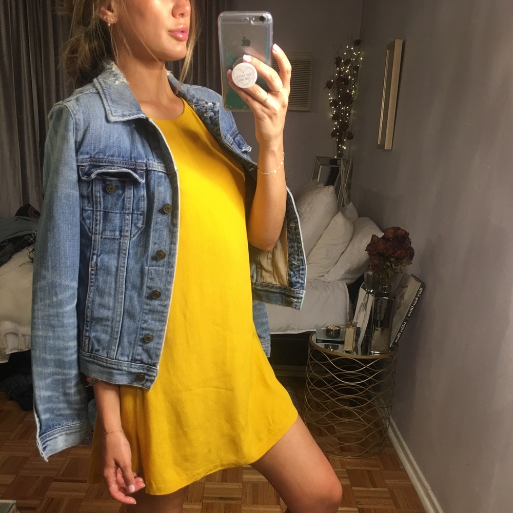 Small ~ Free People ~ Mustard Yellow Dress 🌻