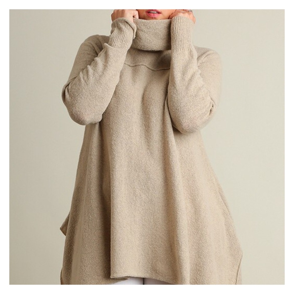Plus Size Cowl Neck Sweater - Picture 2 of 4