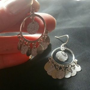 $12 blingy sparkle hoop dangles