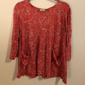 Chalet Red Zumba Top