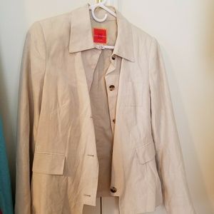 Isaac Mizrahi Beige Blazer