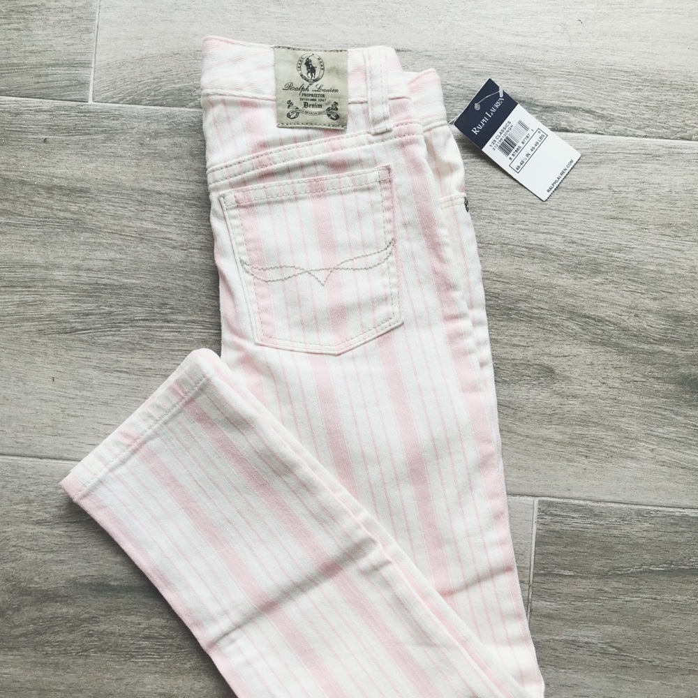 Striped skinny jeans *adjustable*