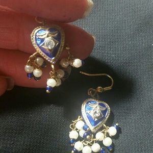 $6 blue dangles from India