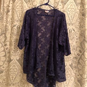 NWOT Gorgeous blue lace LULAROE Lindsey.