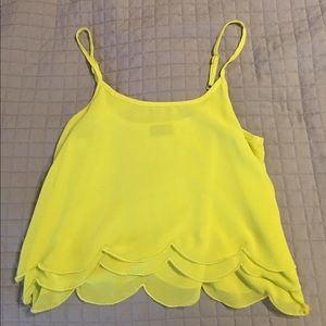 Yellow tank