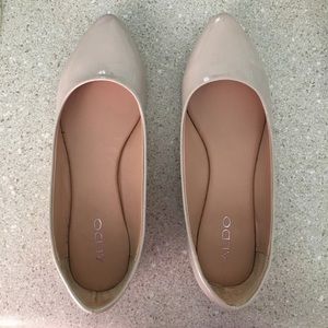 Aldo Nude Patent Flat