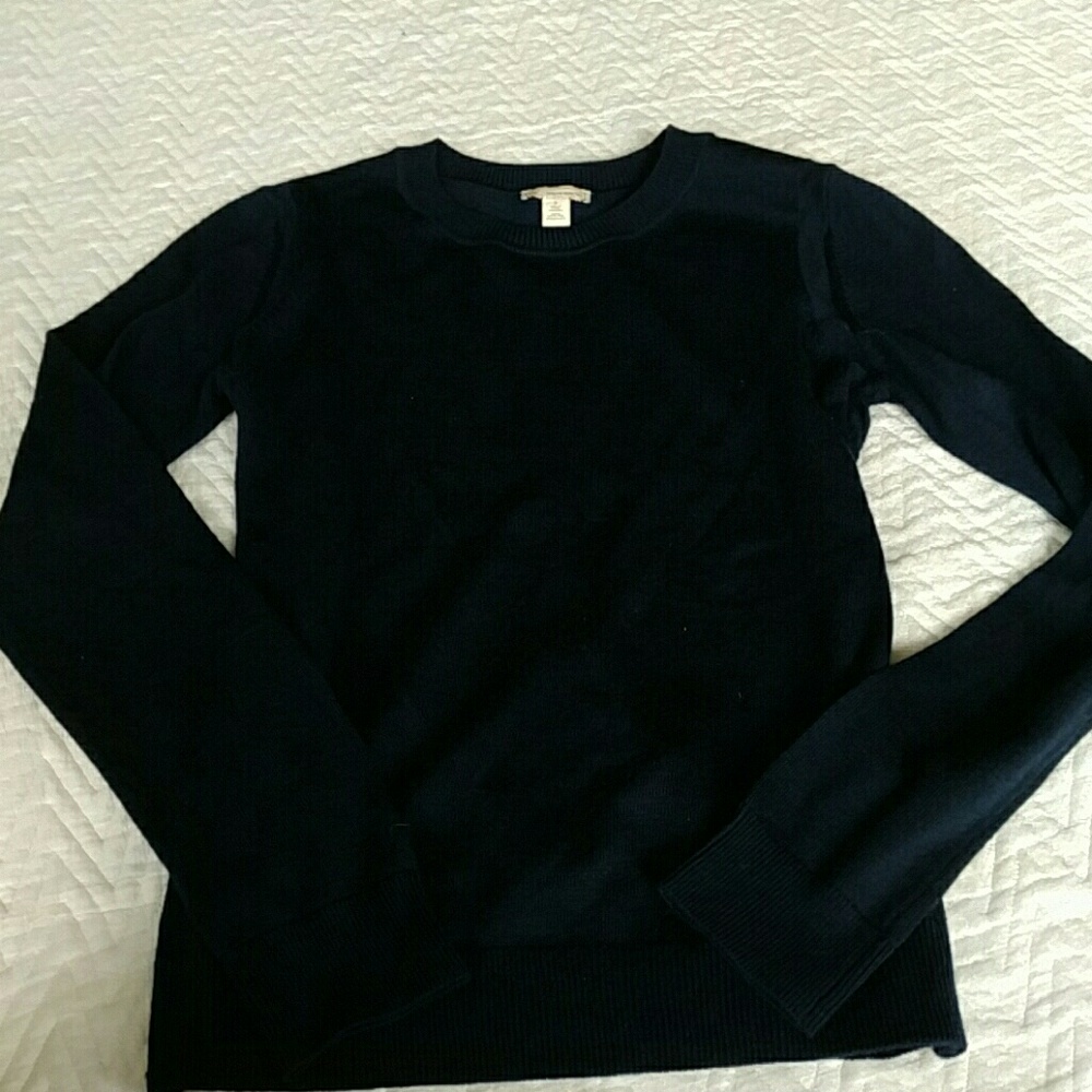 Gap Extra Fine Merino Wool Sweater Navy Blue