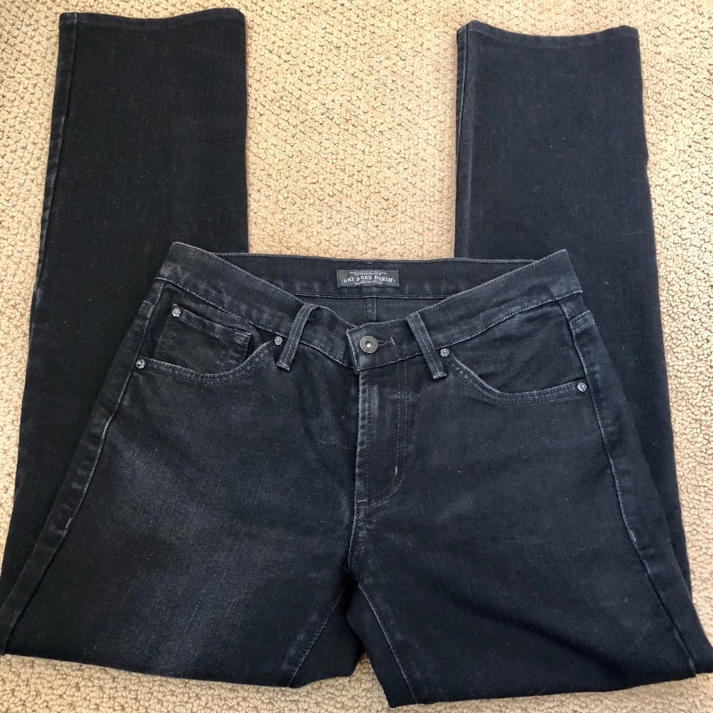NWOT James Jeans black Dry Aged Denim .