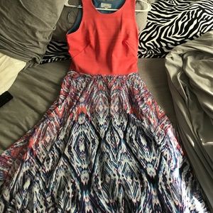 a long bright dress only worn twice